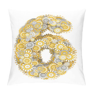 Personality  Number 6 From Camomile Flowers Pillow Covers