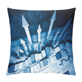 Personality  3d Financial Chart Pillow Covers