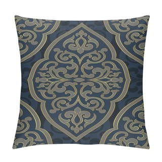 Personality  Oriental Blue And Grey Ornament.  Pillow Covers