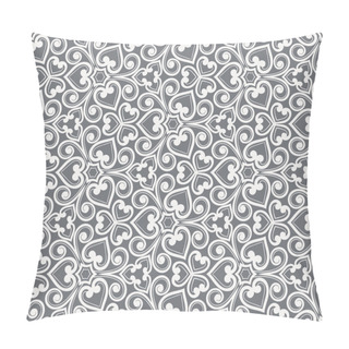 Personality  Abstract Grey Seamless Hand-drawn Pattern. Pillow Covers