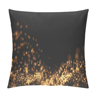 Personality  Gold Background Wave Motion  Pillow Covers