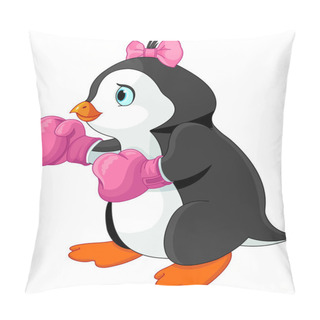 Personality  Cute Penguin Girl Boxer Pillow Covers