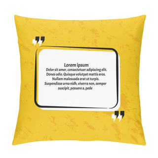 Personality  Creative Vector Banner Illustration. Pillow Covers