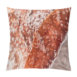 Personality  Leaf Frozen In Ice Pillow Covers