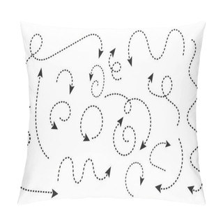 Personality  Black Dotted Arrows.  Pillow Covers
