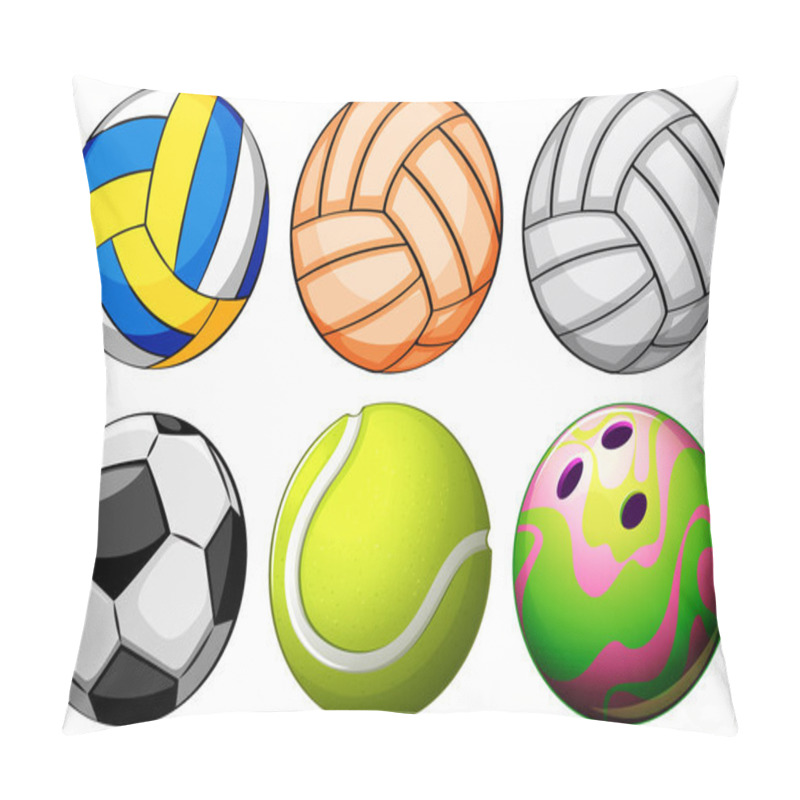 Personality  Set Of Sport Balls Pillow Covers