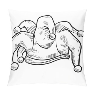 Personality  Jester's Cap Sketch Pillow Covers