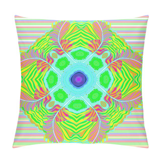 Personality  Seamless Pattern Of Abstract Simple Circular Background Pillow Covers