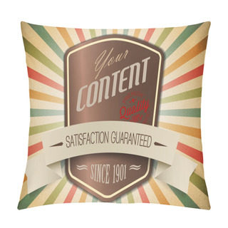 Personality  Old Vector Shield Retro Vintage Label Pillow Covers
