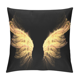 Personality  Hell Gold Wings Pillow Covers