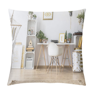 Personality Flat With Desk And Chair Pillow Covers