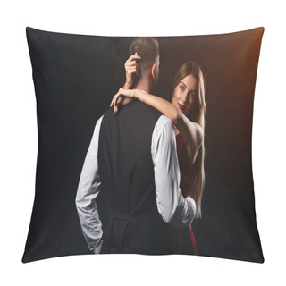 Personality  Cute Stylish Couple Dancing Together At The Nightclub Pillow Covers