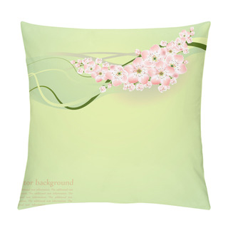Personality  Spring Background With Spring Flowers - Vector Illustration Pillow Covers