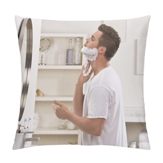 Personality  Man Shaving Face Pillow Covers