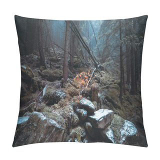 Personality  Autumn Day Into The Forest Pillow Covers