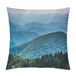 Personality  Layers Of The Blue Ridge Mountains Seen From Cowee Mountains Ove Pillow Covers