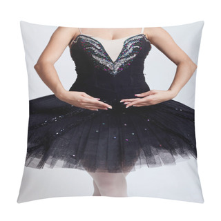 Personality  Young Ballerina In Tutu Posing Pillow Covers