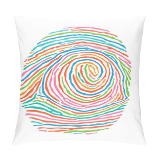 Personality  Color Fingerprint. Secure Identification Pillow Covers