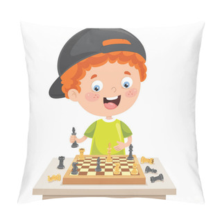 Personality  Cartoon Character Playing Chess Game Pillow Covers