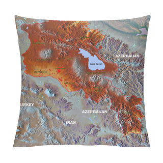 Personality  Armenia Eurasia Hi Res Aerial View Pillow Covers