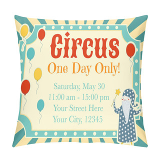 Personality  Carnival Baby Shower Invitation Card Pillow Covers