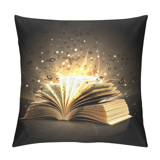 Personality  Opened Magic Book With Magic Lights Pillow Covers