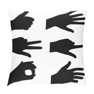 Personality  Hands Silhouettes Pillow Covers