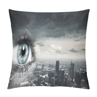 Personality  City Panoramic View Pillow Covers