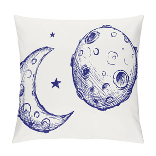Personality  Moon And Lunar Craters Pillow Covers