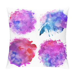 Personality  Watercolor Hand Drawn Background Pillow Covers