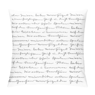 Personality  Handwritten Letter Text Handwriting Calligraphy Texture Backgrou Pillow Covers