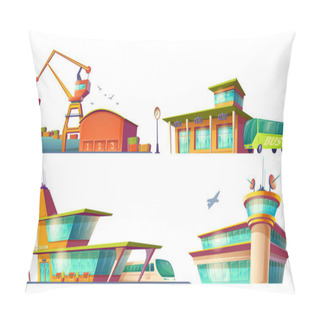 Personality  Bus And Train Stations, Airport, Sea Port Pillow Covers