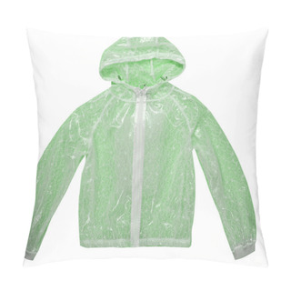 Personality  Raincoat Isolated Over The White Background Pillow Covers