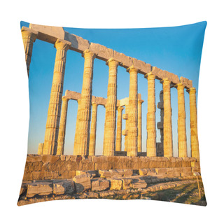 Personality  Sunshine On Ancient Columns Of Parthenon In Athens  Pillow Covers