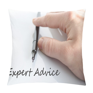 Personality  Expert Advice Text Concept Pillow Covers