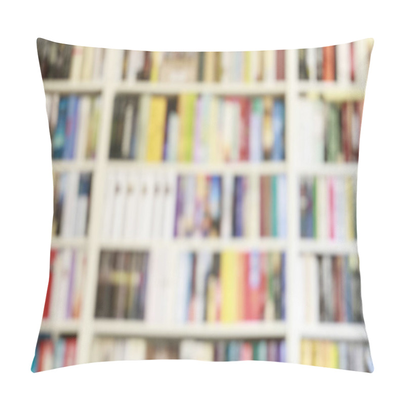 Personality  Blurred Library Background.  Pillow Covers