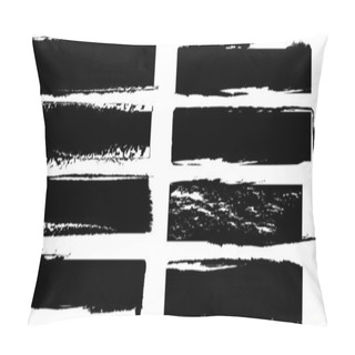 Personality  Vector Black Banners Set Pillow Covers