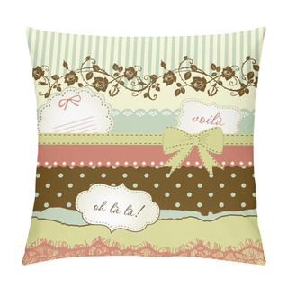 Personality  Cute Scrapbook Elements Pillow Covers