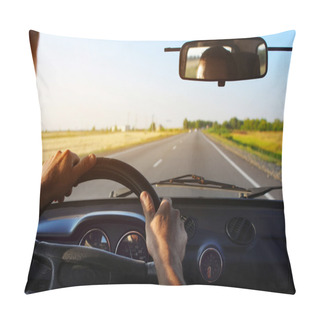 Personality  Car On Road Pillow Covers