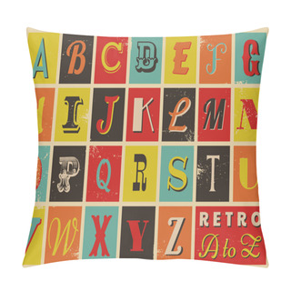 Personality  Retro Style Alphabet Pillow Covers