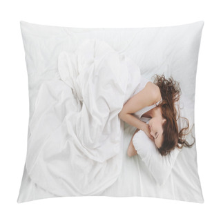 Personality  Woman Sleeping On The Bed Pillow Covers