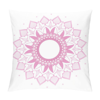 Personality  Mandala Patterns On Isolated Background Pillow Covers