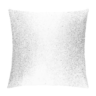 Personality  Distressed Black Texture. Dark Grainy Texture On White Background. Dust Overlay Textured. Grain Noise Particles. Rusted White Effect. Grunge Design Elements. Vector Illustration, EPS 10. Pillow Covers