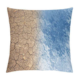 Personality  Dry Land And Water Pillow Covers
