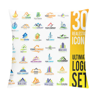 Personality  Real Estate Logo Set Pillow Covers