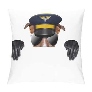 Personality  Pilot Dog Pillow Covers
