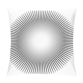Personality  Abstract Radial, Dotted Element   Pillow Covers