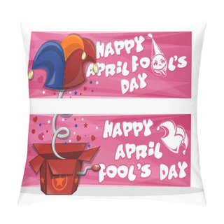 Personality  Set Banners For April Fools Day Pillow Covers