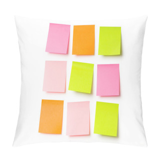 Personality  Reminder Notes Isolated On The White Background Pillow Covers