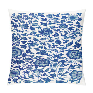 Personality  Blue And White Floral Design. Oriental Floral Pattern. Pillow Covers